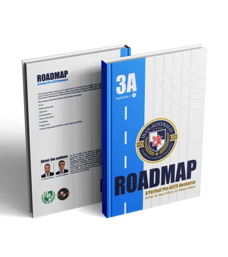 Cover of Roadmap 3A, a pre-intermediate IELTS book at the Iran-Australia Institute